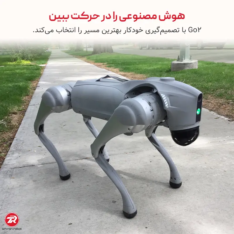 هوش مصنوعی در حرکت سگ رباتیک Unitree Go2