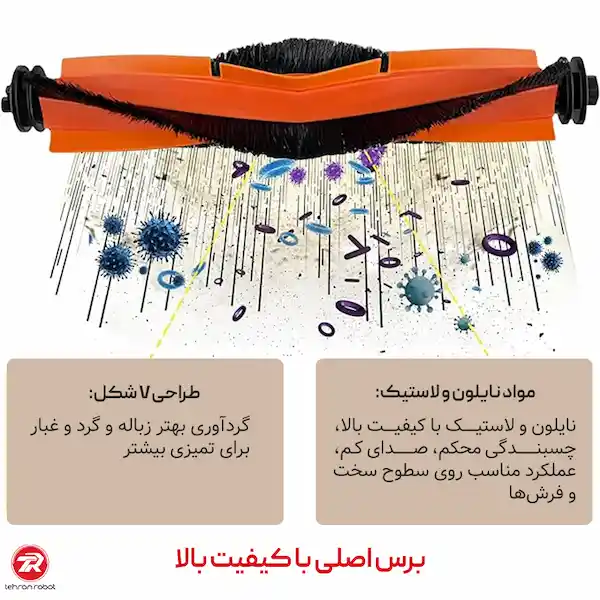 مشخصات برس اصلی جارو رباتیک شیائومی X20 Plus