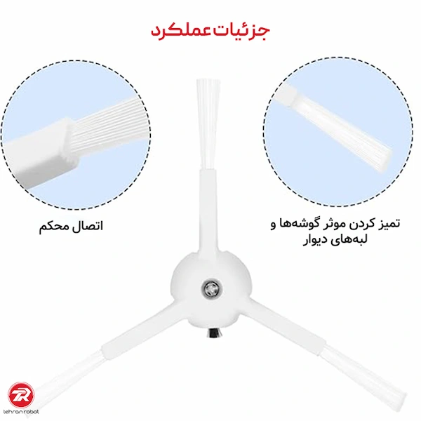برس کناری جارو رباتیک روبوراک S7