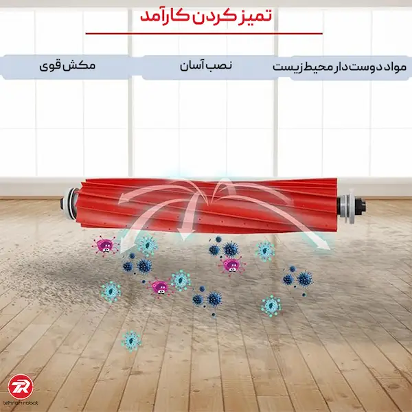 خرید برس اصلی جارو رباتیک روبوراک Qrevo Pro