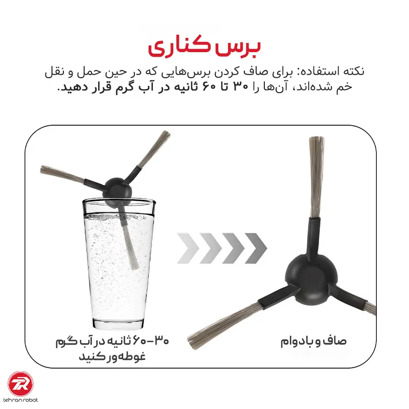 تصویر دوم برس کناری جارو رباتیک دریم L30 Ultra
