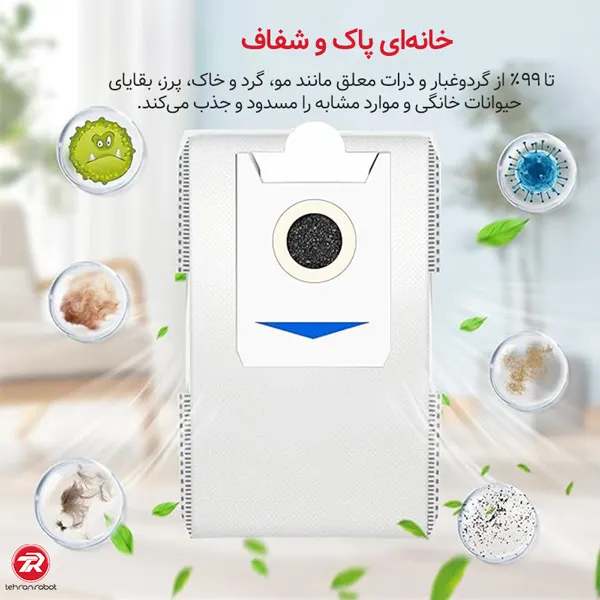 کیسه جارو رباتیک اکووکس T30s Pro