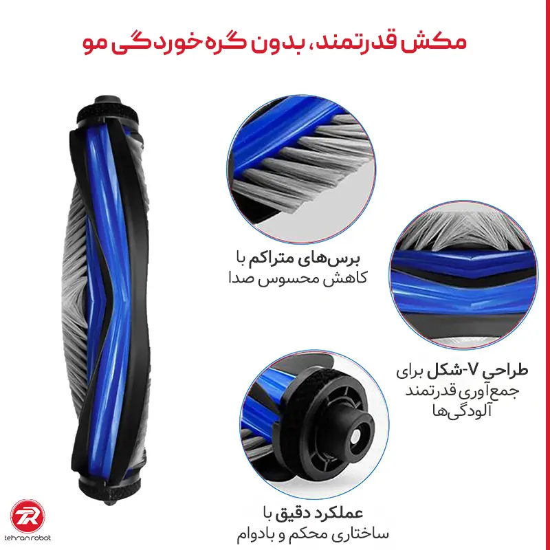 برس اصلی جارو رباتیک اکووکس T80 Omni