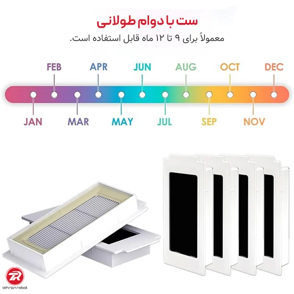 مشخصات فیلتر جارو رباتیک اکووکس T30S COMBO