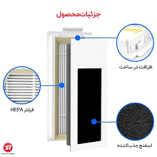 مشخصات فیلتر جارو رباتیک اکووکس T30s Pro