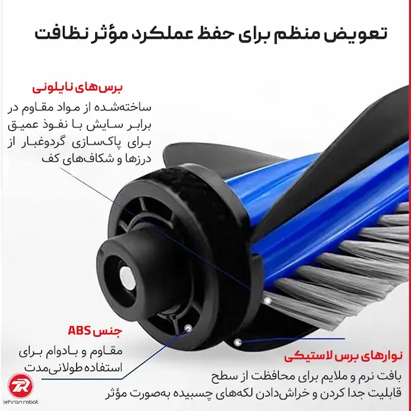 برس وسطی جارو رباتیک اکووکس T50 PRO Omni